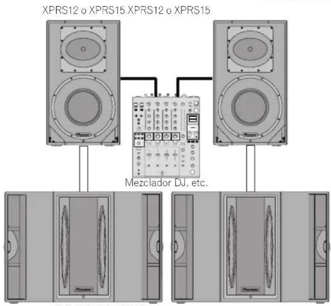 PIONEER XPRS 15 - Sistema con altavoz de subgraves conectado - 1