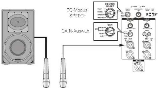 PIONEER XPRS 15 - System, in dem nur ein Mikrofon angeschlossen ist - 1