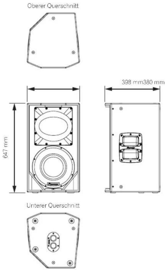 PIONEER XPRS 15 - Abmessungen - 3