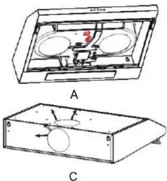 CANDY CFT6105S1 - Impostazione della ventilazione dell'aria - 1