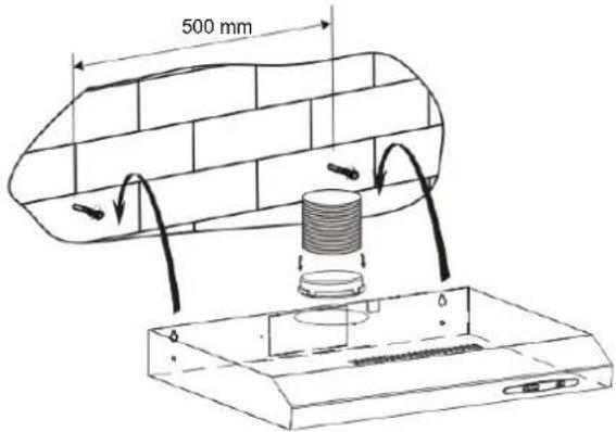 CANDY CFT6105S1 - INSTALLAZIONE (montaggio a parete) - 1