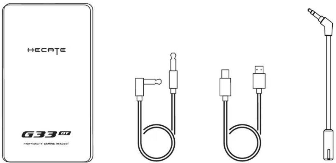 EDIFIER Hecate G33BT - ■ Accesorios del producto - 1