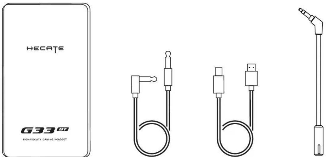 EDIFIER Hecate G33BT - ■ Accessori prodotto - 1