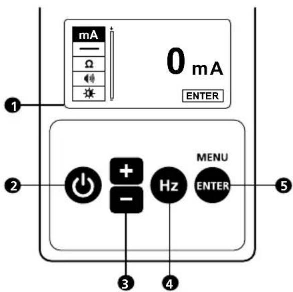Beha-Amprobe UAT610EUR - Controles do Transmissor - 1