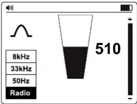 Beha-Amprobe UAT505EUR - Radiotilstand – Passiv lokalisering af forsyningslinjer - 1