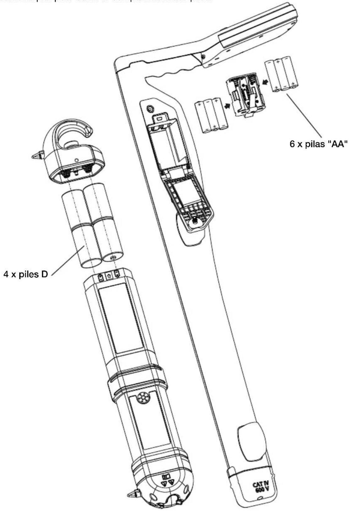 Beha-Amprobe UAT505EUR - Remplacement des piles - 1