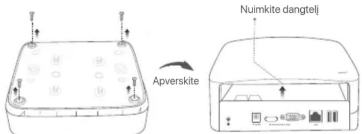 Tenda N6P8H - I HDD montavimas - 2