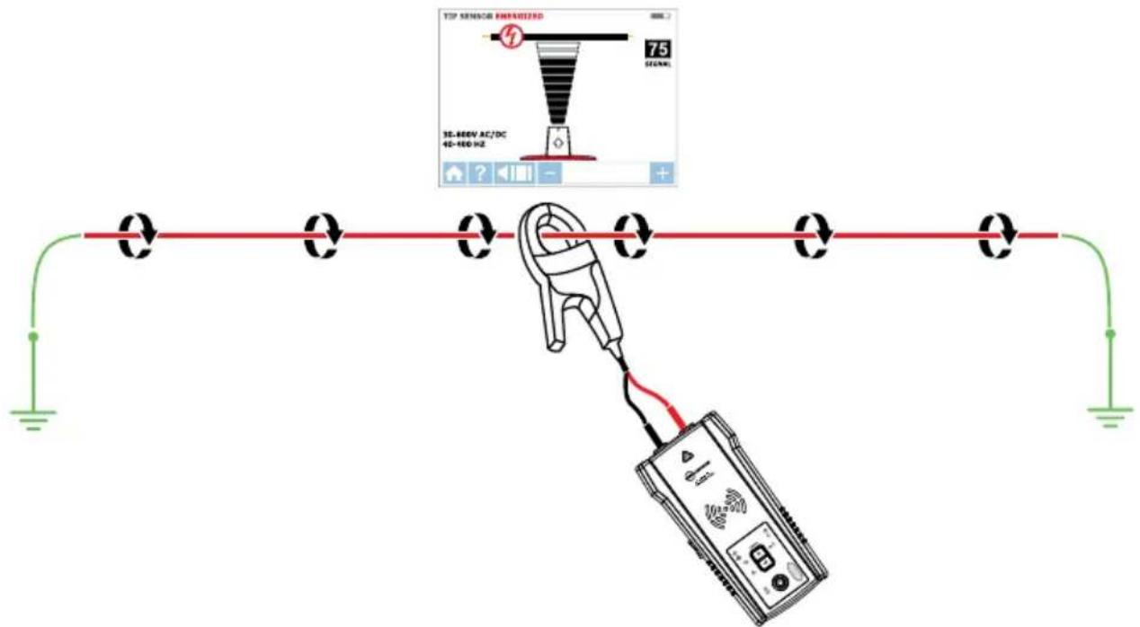 Beha-Amprobe AT8030EUR - Tilslutning af signalklemmen - 1