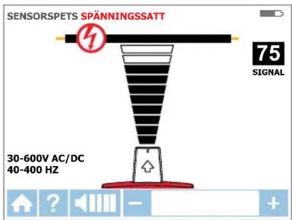 Beha-Amprobe AT8030EUR - b Använda AT-8000-RE mottagaren i strömförande spetssensorläge - 1