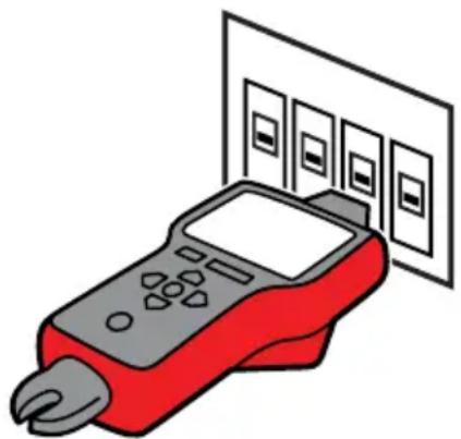 Beha-Amprobe AT8030EUR - Trinn 1 - ① AVLESING - 2