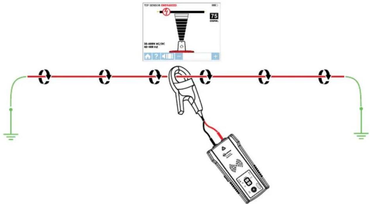 Beha-Amprobe AT8030EUR - Tilkobling av signalklemmen - 1