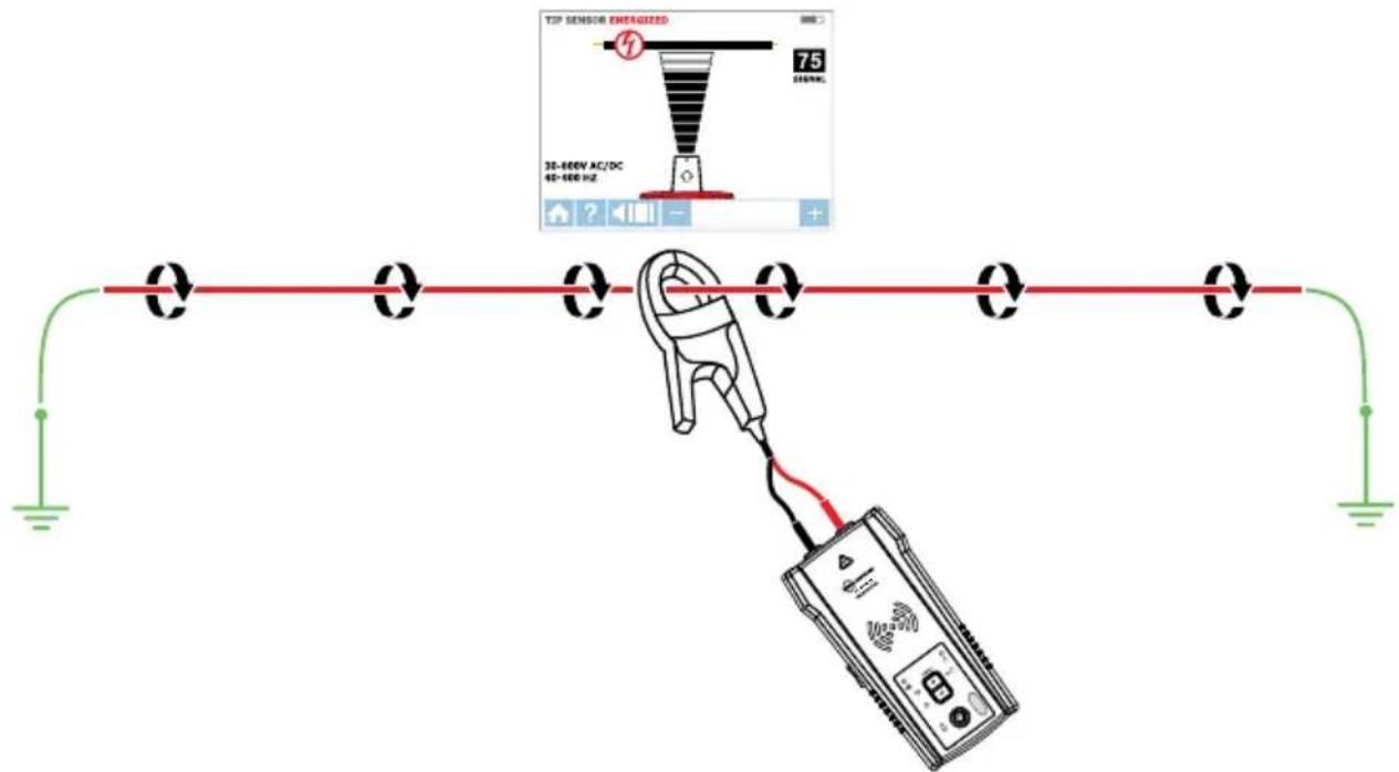 Beha-Amprobe AT8030EUR - Connecting the Signal Clamp - 1