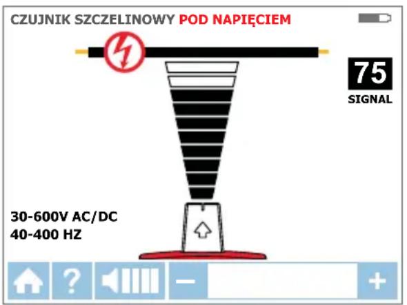 Beha-Amprobe AT8030EUR - b Używanie odbiornika AT-8000-RE w trybie zasilanego czujnika z końcówką - 1