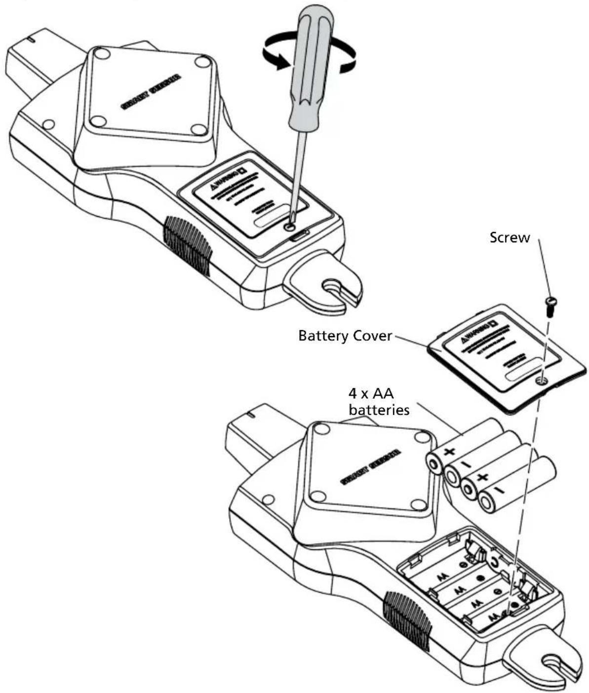 Beha-Amprobe AT8030EUR - Changing the Receiver Batteries - 1