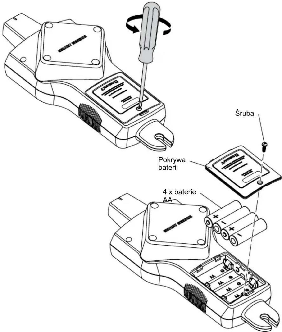 Beha-Amprobe AT8030EUR - Zmiana baterii odbiornika - 1