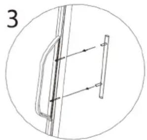 CASO Barbecue Cooler Black R - The handle installing - 3