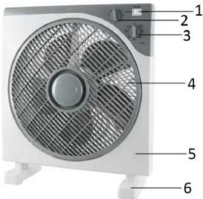 Emerio FAN110156 - OPIS DELOV - 1