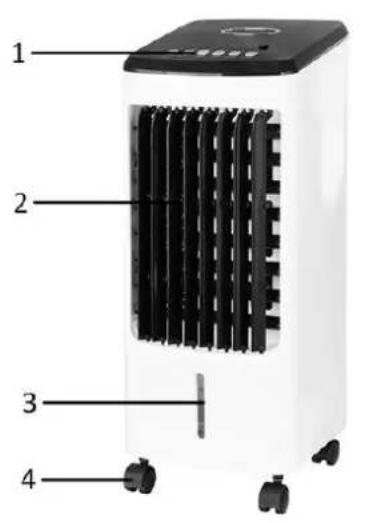 Emerio AC123282 - BESCHREIBUNG DER TEILE - 1