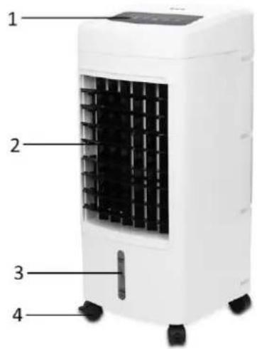 Emerio AC125508 - BESCHRIJVING VAN DE ONDERDELEN - 1