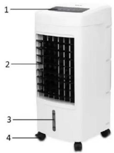 Emerio AC125508 - BESCHREIBUNG DER TEILE - 1
