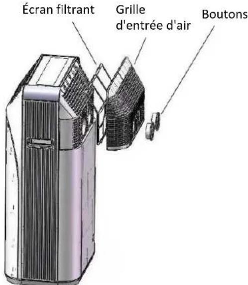 Emerio PAC127560 - Nettoyage de I'ecran filtrant : - 1