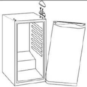 Emerio WC126431 - INVERSION DU SENS D'OUVERTURE DE LA PORTE - 1