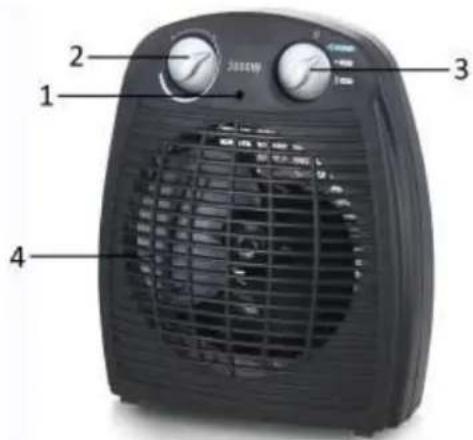 Emerio FH106737 - Heat setting: - 3