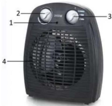 Emerio FH106737 - Instelling voor de hitte: - 3