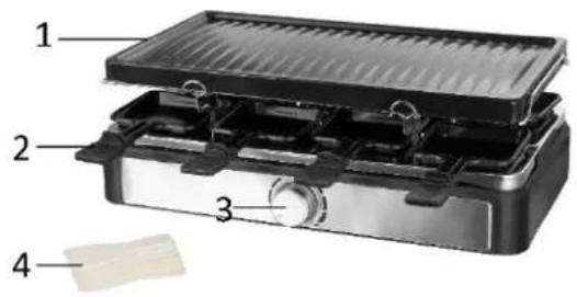 Emerio RG125176 - ОПИСАНИЕ ЧАСТЕЙ ПРИБОРА - 1