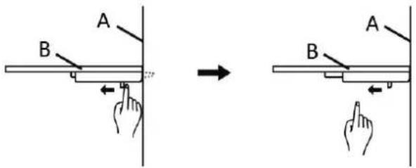 Emerio SBS126287 - Désinstallation des clayettes en verre - 1