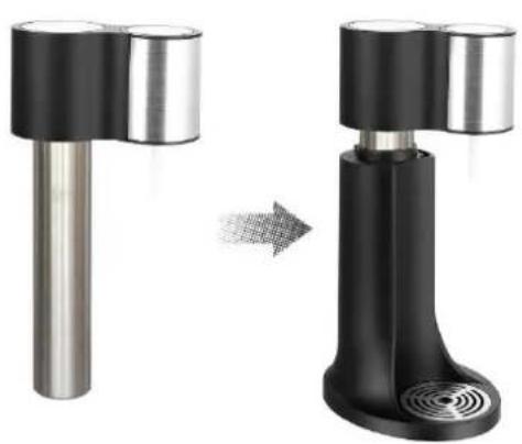 Emerio SWM126123 - (Première utilisation / Remplacement de la bouteille de gaz CO₂) - 2