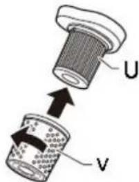 Emerio UVC127226 - How to clean the dust cup filter - 1