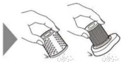 Emerio UVC127226 - How to clean the dust cup filter - 2