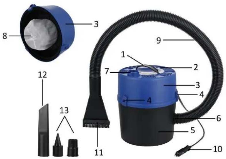 Emerio WD126942 - PARTS AND ACCESSORIES - 1
