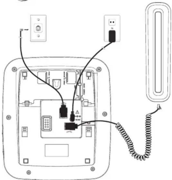SWISSVOICE Xtra 3355 Combo - Raccordement de la base - 2