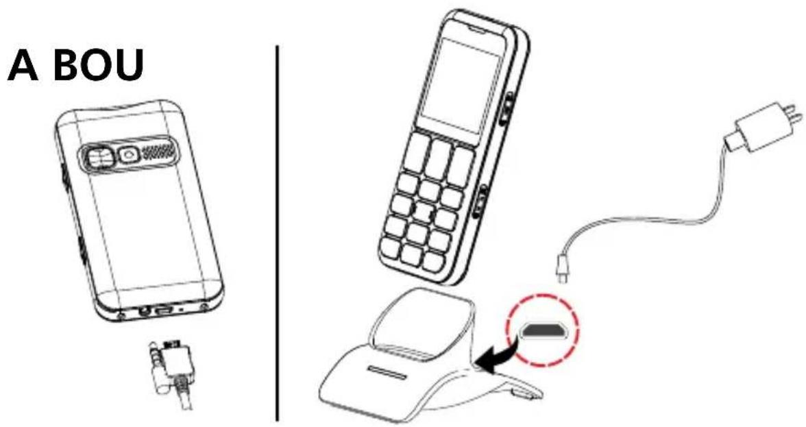 SWISSVOICE B24 - Charger le téléphone - 1
