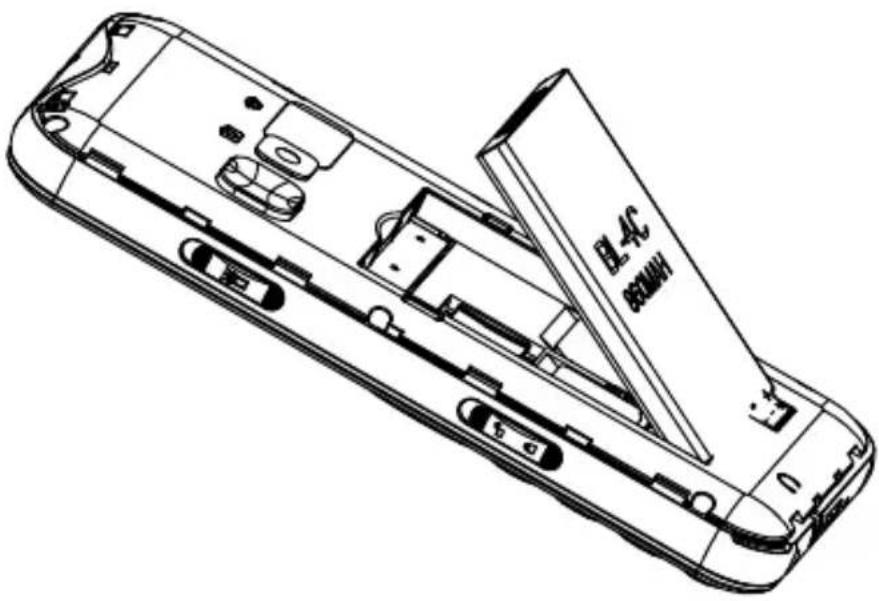 SWISSVOICE B24 - - Plaats de batterij en de batterijdeksel waar terug - 1