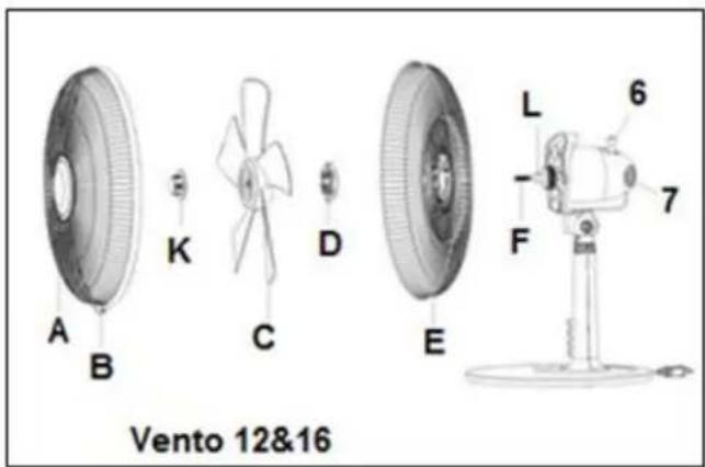 Eurom Vento 16SR - Compoziţie - 2