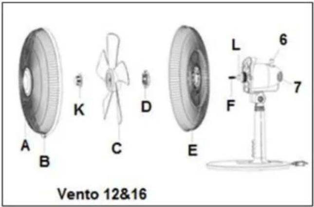 Eurom Vento 9 - Samenstelling - 2