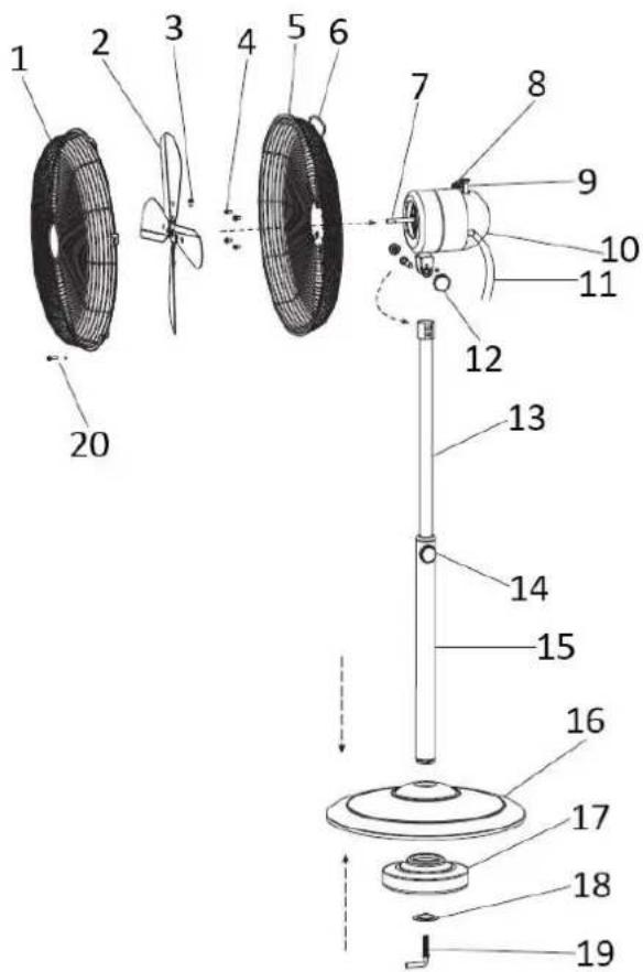 Emerio FN108774 - DESCRIPTION DES PIÈCES - 1