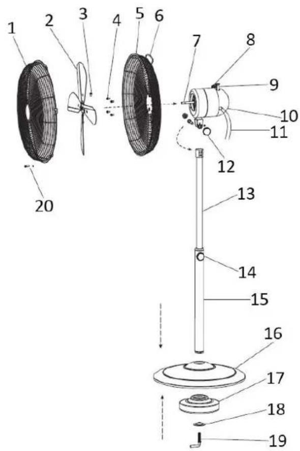 Emerio FN108774 - BESCHREIBUNG DER TEILE - 1