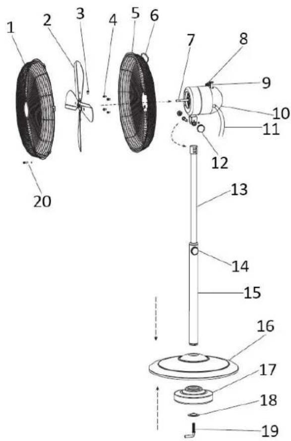 Emerio FN108774 - PARTS DESCRIPTION - 1