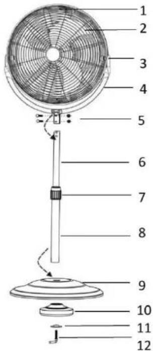 Emerio FN110142 - PARTS DESCRIPTION - 1