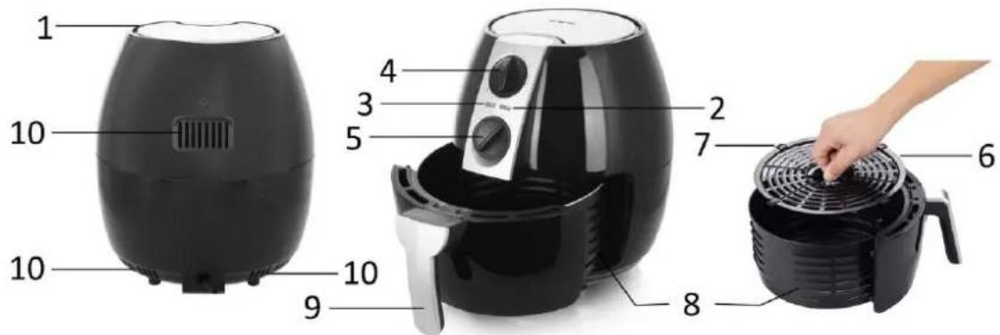 Emerio AF116073 - PARTS DESCRIPTION - 1
