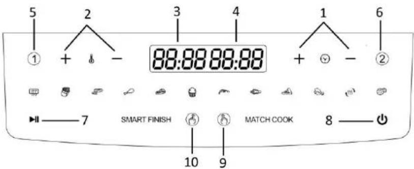 Emerio AF126672 - Bedienfeld und Display - 1