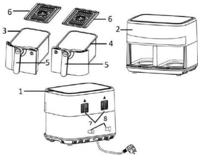 Emerio AF126672 - PARTS DESCRIPTION - 1