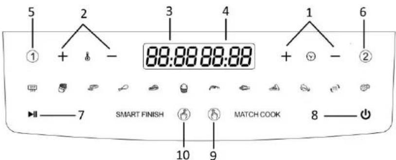 Emerio AF126672 - Control penal and display - 1