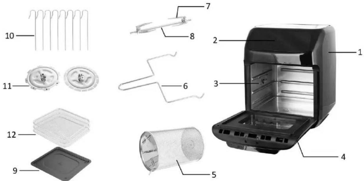 Emerio AF126624 - PARTS DESCRIPTION - 1