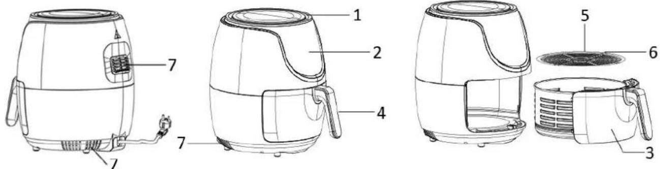 Emerio AF125927 - PARTS DESCRIPTION - 1