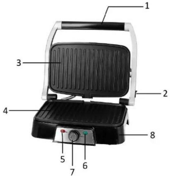 Emerio CG109898 - BEZEICHNUNG DER TEILE - 1
